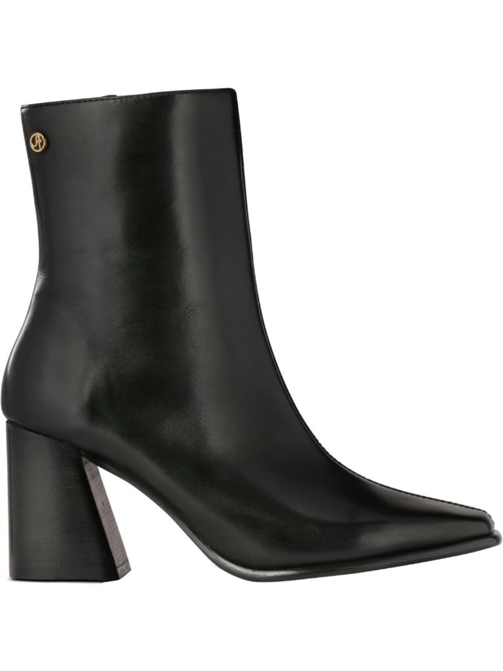 Stylish Leather Ankle Boots for Women – Comfortable Block Heel Booties, Everyday